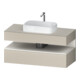 Duravit Meuble sous lavabo Qatego 120x55x60 cm, blanc mat/ta mat, 1 tiroir-1