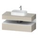 Duravit Meuble sous-lavabo Qatego 120x55x60 cm, blanc mat/ta mat, PL, niche-1