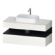 Duravit Meuble sous-lavabo Qatego 120x55x60 cm, chêne clair/blanc mat, 1 tiroir-1