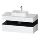 Duravit Meuble sous-lavabo Qatego 120x55x60 cm, chêne clair/blanc mat, niche-1