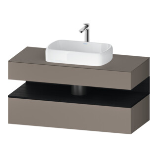 Duravit Meuble sous-lavabo Qatego 120x55x60 cm, E chêne/blanc mat, placard, niche