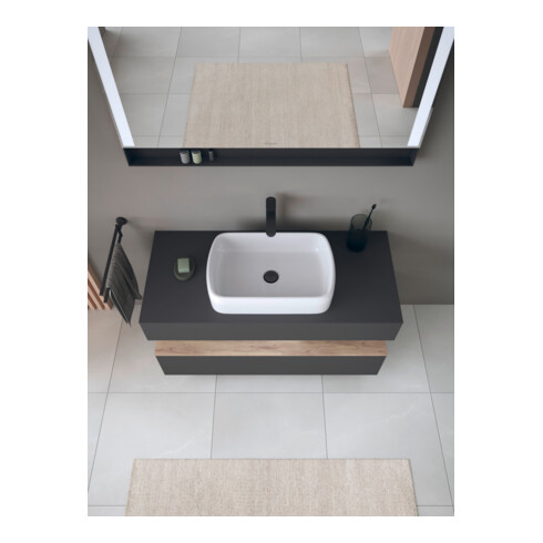 Duravit Meuble sous-lavabo Qatego 120x55x60 cm, E Ma/Gris m, Pl, niches