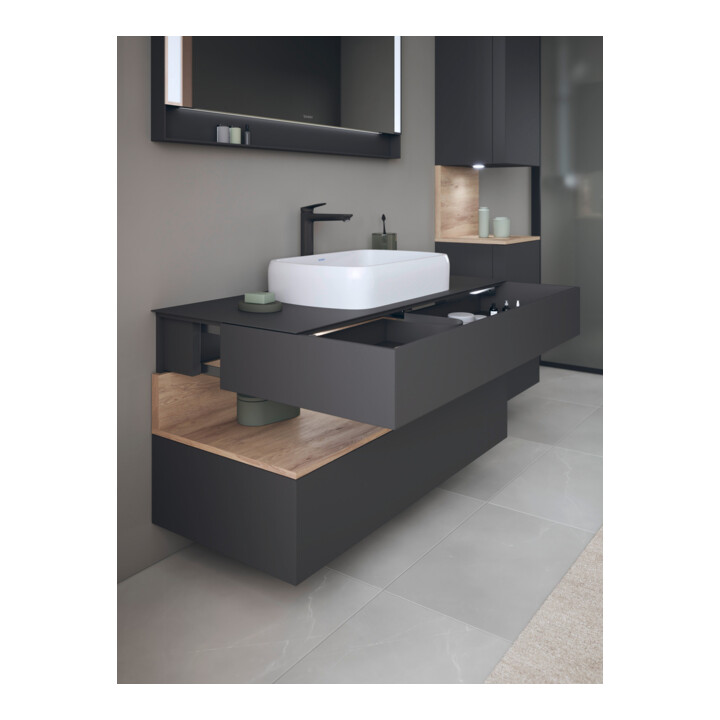 Duravit Meuble sous-lavabo Qatego 120x55x60 cm, E Ma/Gris m, Pl, niches