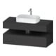 Duravit Meuble sous-lavabo Qatego 120x55x60 cm, gris, 1 tiroir, Pl-1