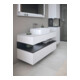 Duravit Meuble sous-lavabo Qatego 120x55x60 cm, gris/ blanc, Pl, pour niche