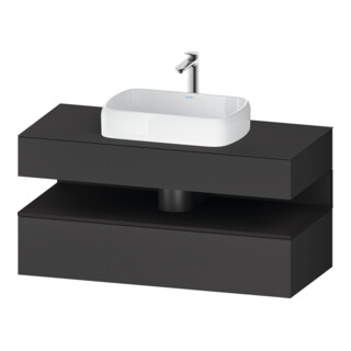 Duravit Meuble sous-lavabo Qatego 120x55x60 cm, gris m/Gr m, Pl, niches
