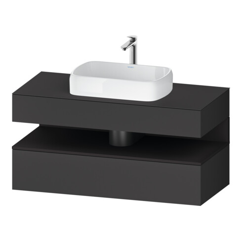 Duravit Meuble sous-lavabo Qatego 120x55x60 cm, gris m/Gr m, Pl, niches