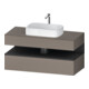 Duravit Meuble sous-lavabo Qatego 120x55x60 cm, gris/marron, Pl, niche-1