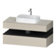 Duravit Meuble sous-lavabo Qatego 120x55x60 cm, gris mat, 1 porte-1