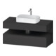 Duravit Meuble sous lavabo Qatego 120x55x60 cm, gris, Pl, niche-1