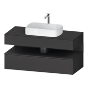 Duravit Meuble sous lavabo Qatego 120x55x60 cm, gris, Pl, niche