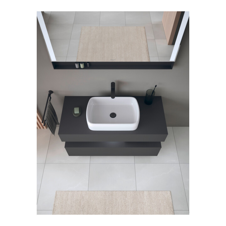 Duravit Meuble sous lavabo Qatego 120x55x60 cm, gris, Pl, niche