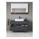 Duravit Meuble sous lavabo Qatego 120x55x60 cm, gris, Pl, niche