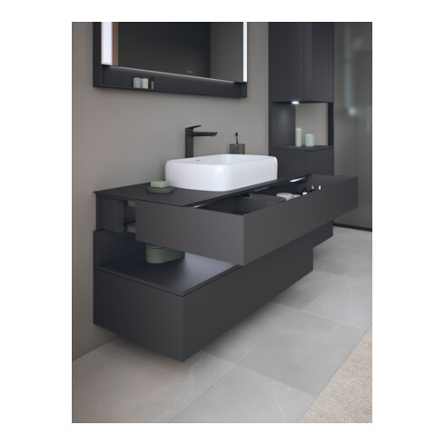 Duravit Meuble sous lavabo Qatego 120x55x60 cm, gris, Pl, niche