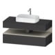 Duravit Meuble sous-lavabo Qatego 120x55x60 cm, porte avec poignée, blanc, niche