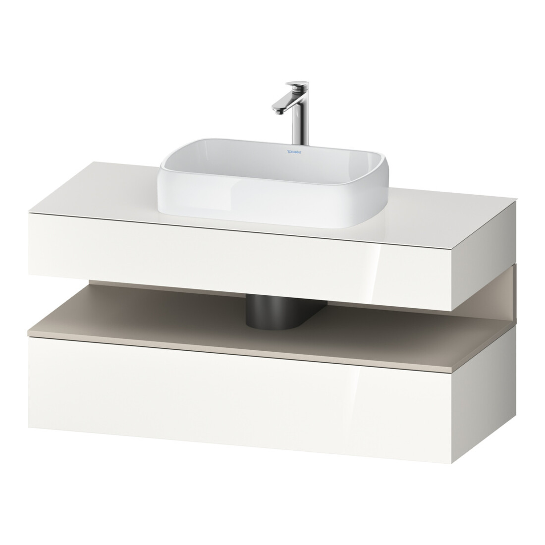 Duravit Meuble sous lavabo Qatego 120x55x60 cm, porte m/we g, Pl, niche