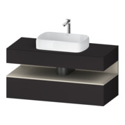 Duravit Meuble sous lavabo Qatego 120x55x60 cm, T avec grille, Pl, niche-1