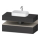 Duravit Meuble sous-lavabo Qatego 120x55x60 cm, T avec ouverture, placage, 1 tiroir-1
