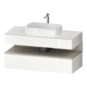 Duravit Meuble sous-lavabo Qatego 120x55x60 cm, T ch/bl, Pl, 1 tiroir
