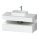 Duravit Meuble sous-lavabo Qatego 120x55x60cm, blanc brillant/blanc mat, Pl, niche-1