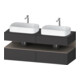 Duravit Meuble sous-lavabo Qatego 140x55x60 cm, avec porte, blanc brillant, B