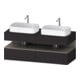 Duravit Meuble sous-lavabo Qatego 140x55x60 cm, avec robinetterie, plan, évier double face-1