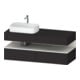 Duravit Meuble sous lavabo Qatego 140x55x60 cm, blanc, avec poignée, niche-1
