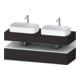 Duravit Meuble sous-lavabo Qatego 140x55x60 cm, blanc avec poignée, plan, B bs, B-1