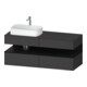 Duravit Meuble sous-lavabo Qatego 140x55x60 cm, blanc/gris m, Pl, B l, B-1