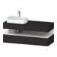 Duravit Meuble sous lavabo Qatego 140x55x60 cm, blanc/gris m, pl, évier gauche-1