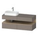 Duravit Meuble sous lavabo Qatego 140x55x60 cm, blanc mat, gauche-1