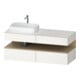 Duravit Meuble sous lavabo Qatego 140x55x60 cm, blanc mat, gauche-1