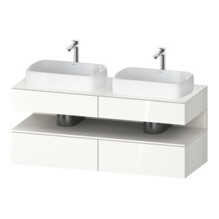 Duravit Meuble sous lavabo Qatego 140x55x60 cm, blanc mat/pl, B bs, B