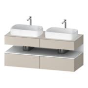 Duravit Meuble sous lavabo Qatego 140x55x60 cm, blanc mat, placage, B bs, B