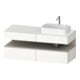 Duravit Meuble sous-lavabo Qatego 140x55x60 cm, blanc mat, placage, vasque droite-1