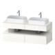 Duravit Meuble sous-lavabo Qatego 140x55x60 cm, blanc, placage, lavabo double face-1