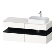 Duravit Meuble sous-lavabo Qatego 140x55x60 cm, chêne clair/blanc, Pl, B r, B-1