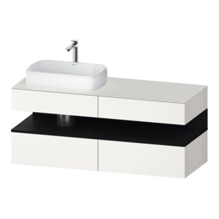 Duravit Meuble sous-lavabo Qatego 140x55x60 cm, E ch/bl m, Pl, B l, B