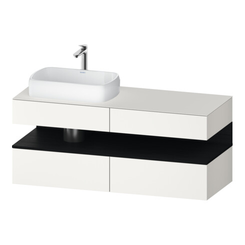 Duravit Meuble sous-lavabo Qatego 140x55x60 cm, E ch/bl m, Pl, B l, B