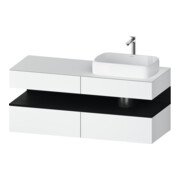 Duravit Meuble sous lavabo Qatego 140x55x60 cm, E ch/bl m, Pl, B r, B-1