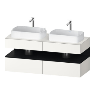 Duravit Meuble sous-lavabo Qatego 140x55x60 cm, E chêne/blanc mat, Pl, B bs, B