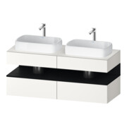 Duravit Meuble sous-lavabo Qatego 140x55x60 cm, E chêne/blanc mat, Pl, B bs, B-1