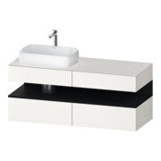 Duravit Meuble sous-lavabo Qatego 140x55x60 cm, E chêne/blanc mat, Pl, robinet gauche-1