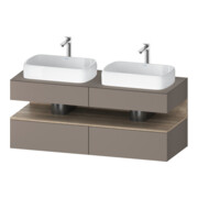 Duravit Meuble sous-lavabo Qatego 140x55x60 cm, E Ma/Ba m, Pl, B bs, B