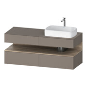 Duravit Meuble sous-lavabo Qatego 140x55x60 cm, E Ma/Ba m, Pl, B r, B-1
