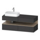 Duravit Meuble sous-lavabo Qatego 140x55x60 cm, E Ma/Gris m, Pl, gauche-1