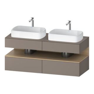 Duravit Meuble sous-lavabo Qatego 140x55x60 cm, E na/b m, Pl, B bs, B