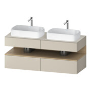 Duravit Meuble sous lavabo Qatego 140x55x60 cm, E na/tau m, Pl, B bs, B-1