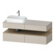 Duravit Meuble sous-lavabo Qatego 140x55x60 cm, E na/tau m, Pl, B l, B