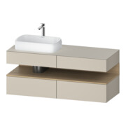 Duravit Meuble sous-lavabo Qatego 140x55x60 cm, E na/tau m, Pl, B l, B-1